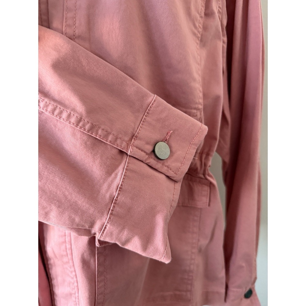 Time and True Cargo Field Jacket Mauve Glow Women's XL 16-18 NWOT  Lightweight - Picture 9 of 11